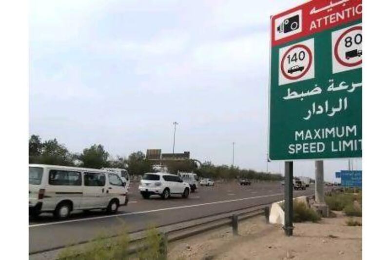 A reader says the speed-limit 'buffer' system should be standardised across the UAE. Delores Johnson / The National