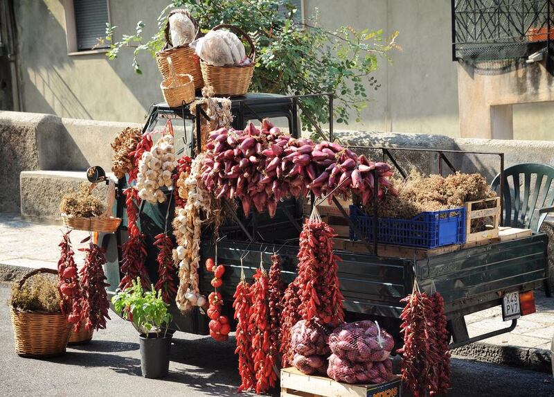 ChillI cart in Tropea, Calabria.