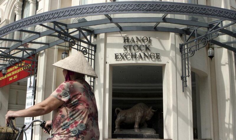 One domestic fund manager says Vietnam ‘lacks enough good stocks’. Above, the stock exchange centre in Hanoi. Nguyen Thanh Cao / Reuters