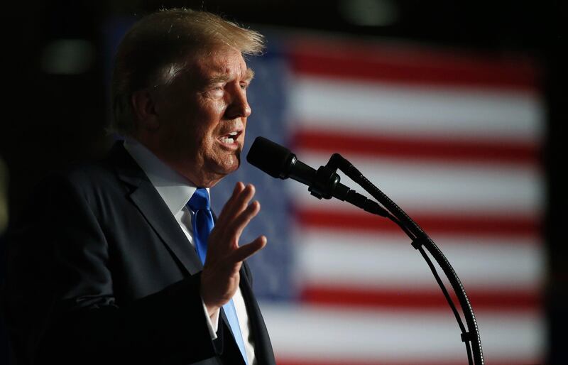 U.S. President Donald Trump announces his strategy for the war in Afghanistan during an address to the nation from Fort Myer, Virginia, U.S., August 21, 2017. REUTERS/Joshua Roberts