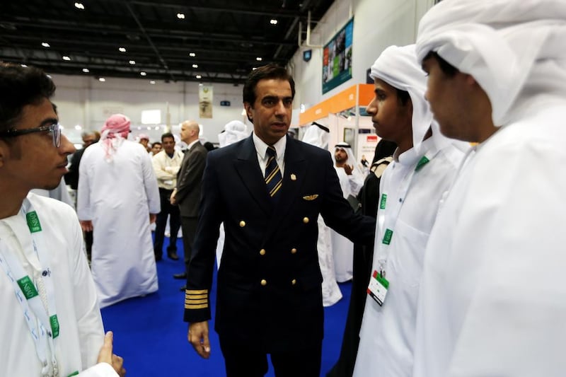 The Careers UAE event at the World Trade Center in Dubai, where hundreds of Emiratis find jobs every year. Christopher Pike / The National