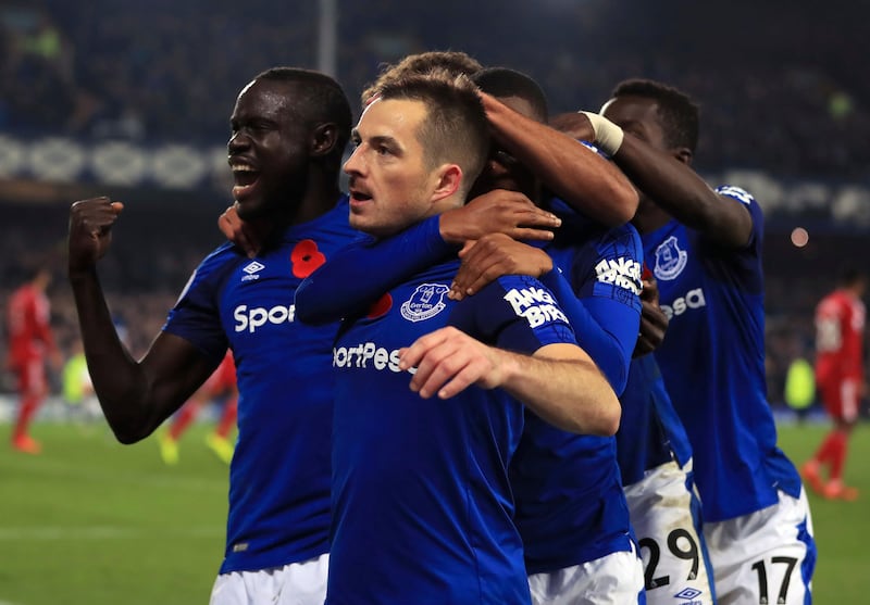 Left-back:  Leighton Baines (Everton) – Scored the pressure penalty against Watford to end Everton’s losing run and set a club record for most successful spot kicks. Peter Byrne / AP Photo