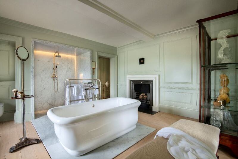 Bathtubs at The Newt come with expansive garden views. Photo: The Newt