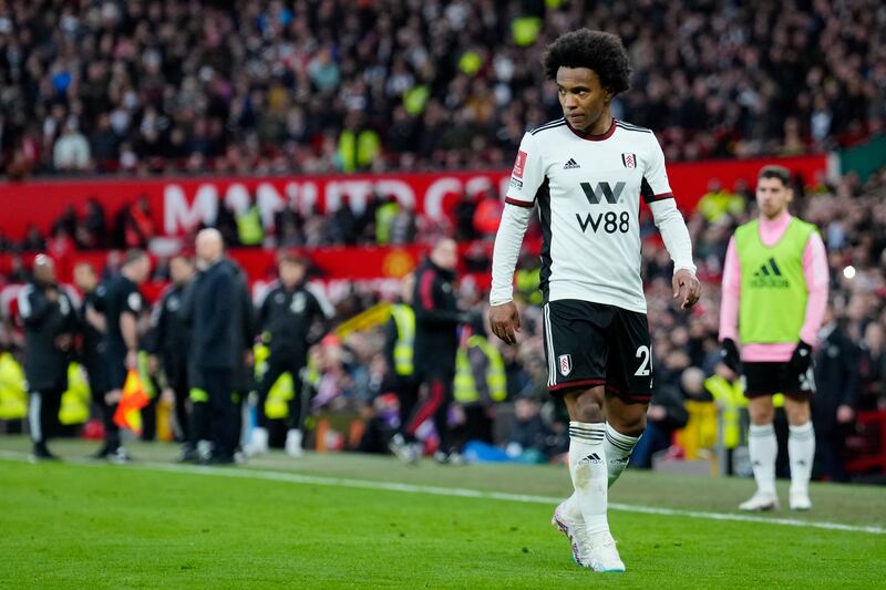 Willian 4 - Looked to dribble directly at the opposition and tested David De Gea from range, but most significant moment came when he handled Jadon Sancho’s shot on the line before a VAR check saw him sent off and a penalty awarded. AP