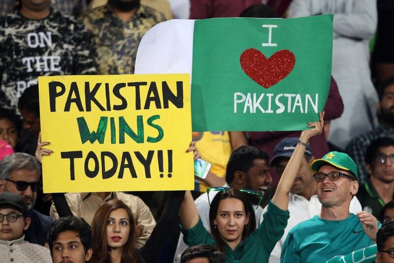 The Gaddafi Stadium in Lahore was at full capacity for the Pakistan Super League final as top-level international returned to Pakistan for the first time since 2009. Rahat Dar / EPA