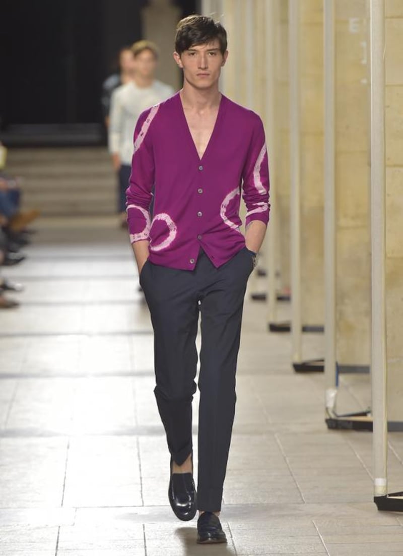 Look 39 of Véronique Nichanian’s Hermès SS17 menswear collection. Courtesy Hermès