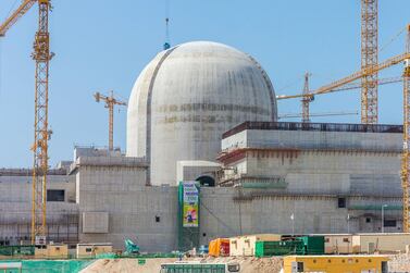 The Barakah plant in Al Dhafra. Arun Girija / AFP 