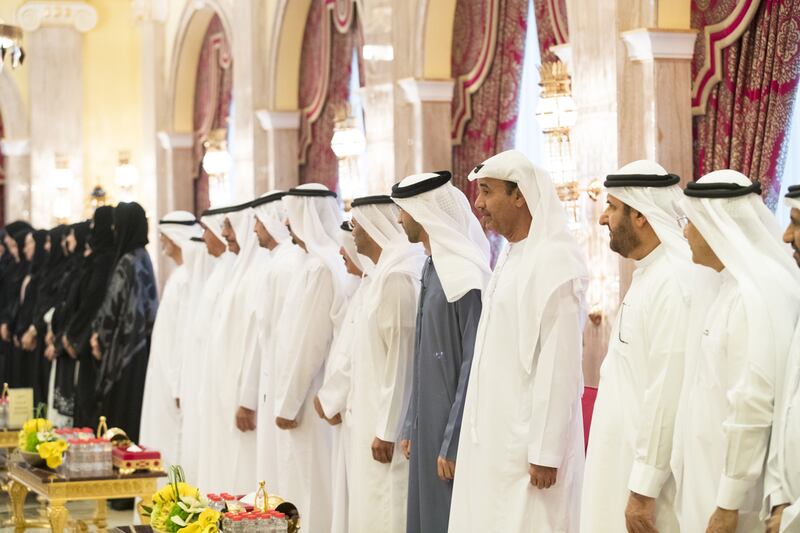 Guests attend an iftar reception hosted by Sheikh Mohammed bin Rashid, Vice President and Ruler of Dubai, at Zabeel Palace. Ryan Carter / Crown Prince Court — Abu Dhabi