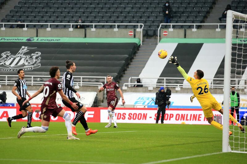 NEWCASTLE RATINGS: Karl Darlow - 7: First contribution to game was to pick the ball out of the net after Raphinha’s fine 17th-minute finish. No chance with two excellent Leeds goals. Got down well to save when Roberts got finest of touches on Raphinha cross and forced into good stop to prevent Schar own goal late on. Getty