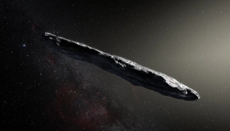 'Oumuamua, the first known object from interstellar space, was discovered travelling through the solar system in 2017. Photo: Nasa