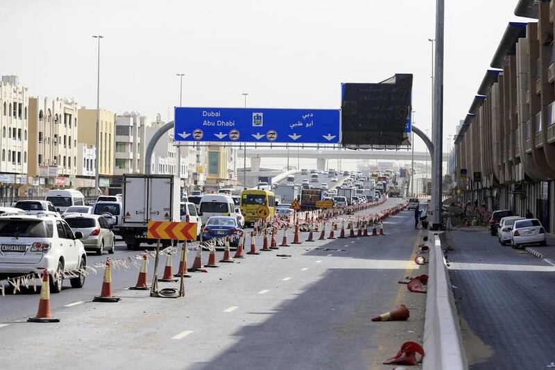 A Dh1billion project to tackle congestion on the road from Sharjah to Dubai is now finished, after three years of disruption to traffic. Sarah Dea /The National