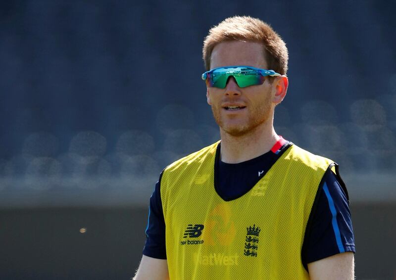 FILE PHOTO: Cricket - England Nets - The Bristol County Ground, Bristol, Britain - May 13, 2019   England's Eoin Morgan during nets   Action Images via Reuters/Andrew Boyers/File Photo