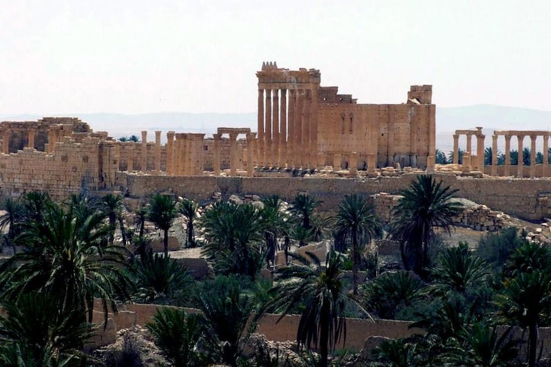 Mr Al Assad exploited the reports of Palmyra’s imminent fall to regain some favour in the West. EPA