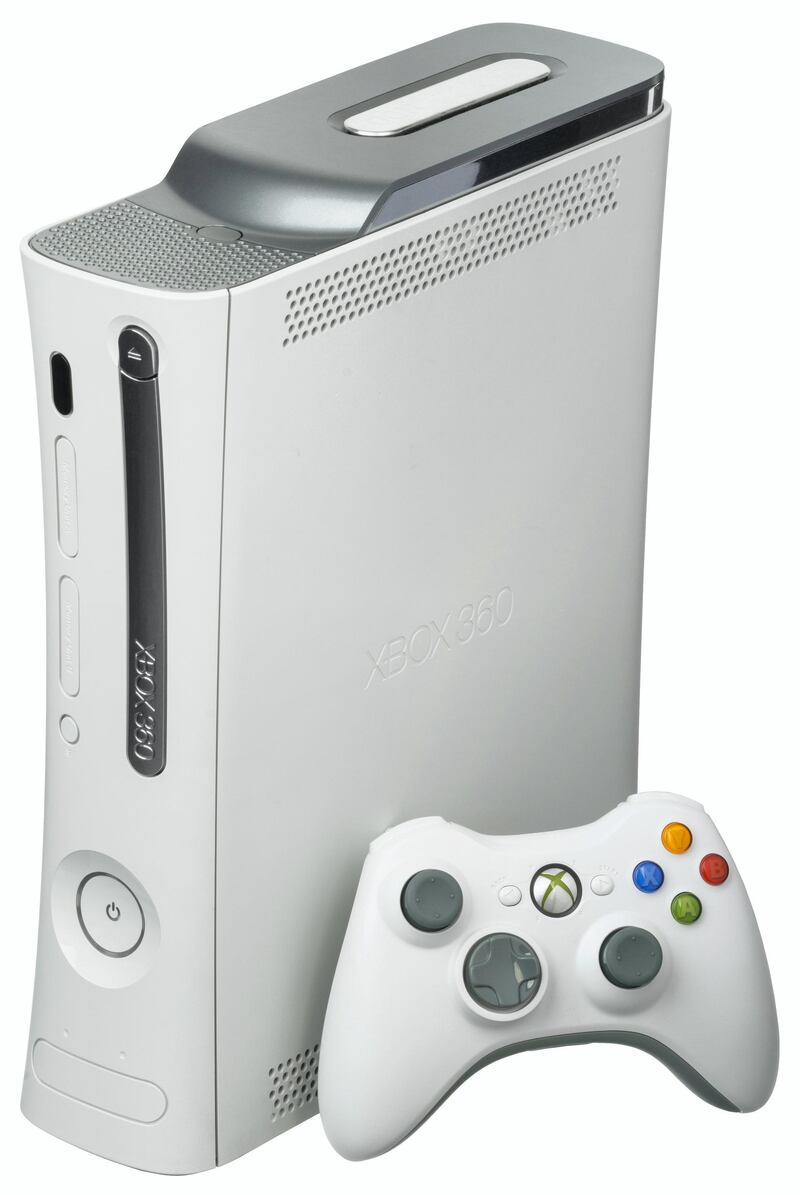 The Xbox 360 was released by Microsoft in 2005. This is the "Pro" model from the launch line-up, which featured a 20GB hard drive, wireless controller and a silver DVD bezel. The production date of this unit is 2005-11-05, making it a very early unit. Wikipedia Commons