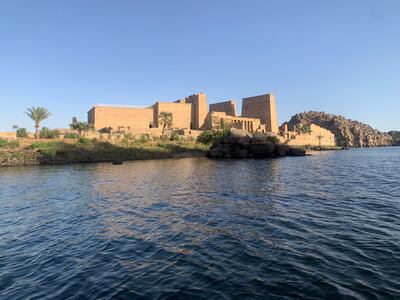 The temple of Philae in Aswan. Hamza Hendawi for The National