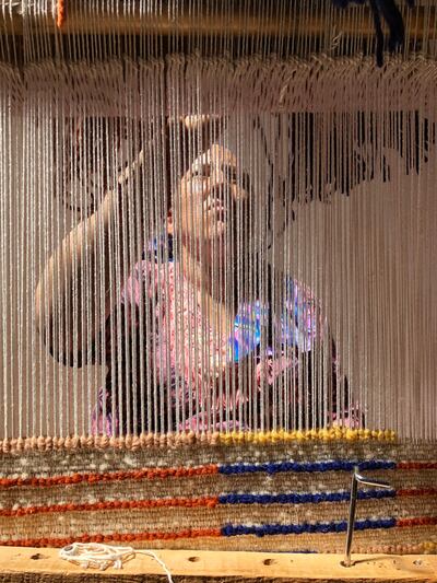 Traditionally, it is Amazigh women who weave their stories into the carpets. Courtesy Nina Mohammad-Galbert