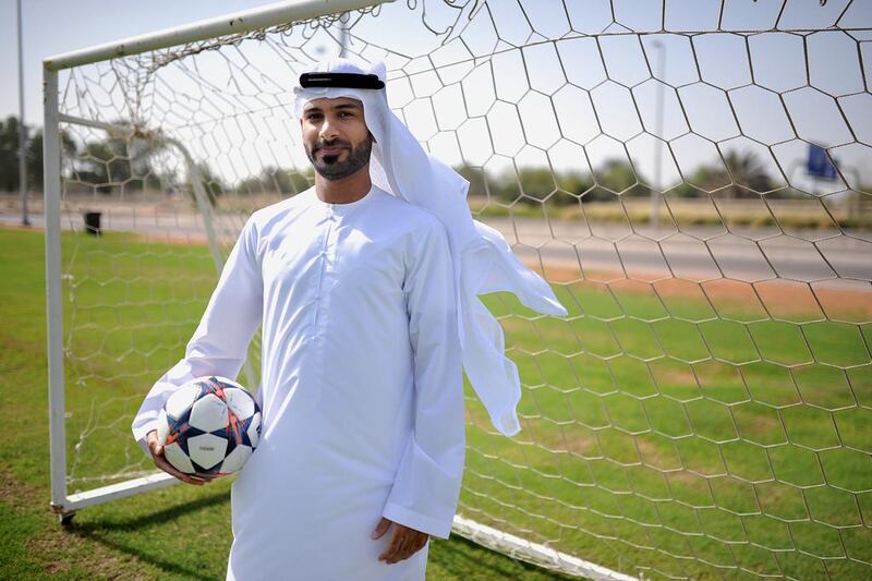 Omar Al Dhiyebi has used his football passion in sport-related ventures. Delores Johnson / The National