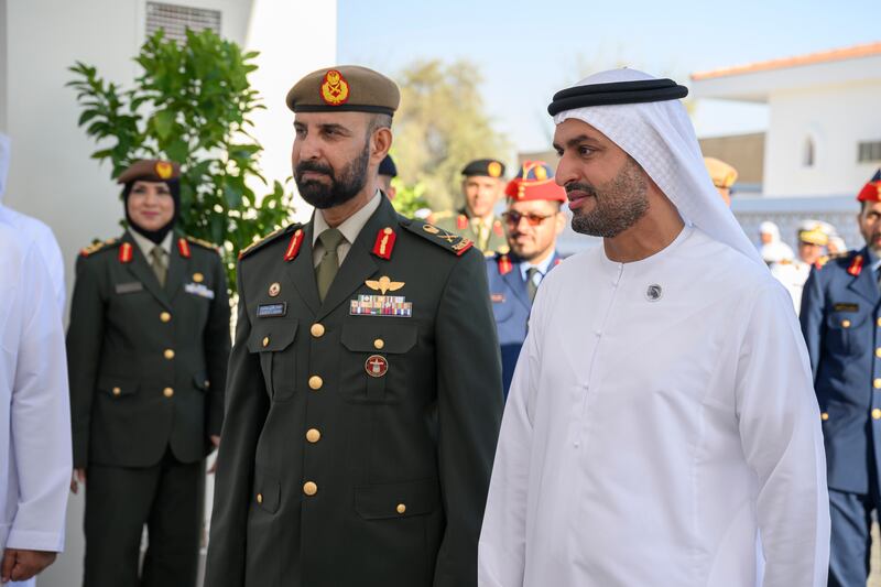 Sheikh Mohamed bin Hamad bin Tahnoon, Private Affairs Adviser in the Presidential Court, at the UAE Armed Forces unification ceremony