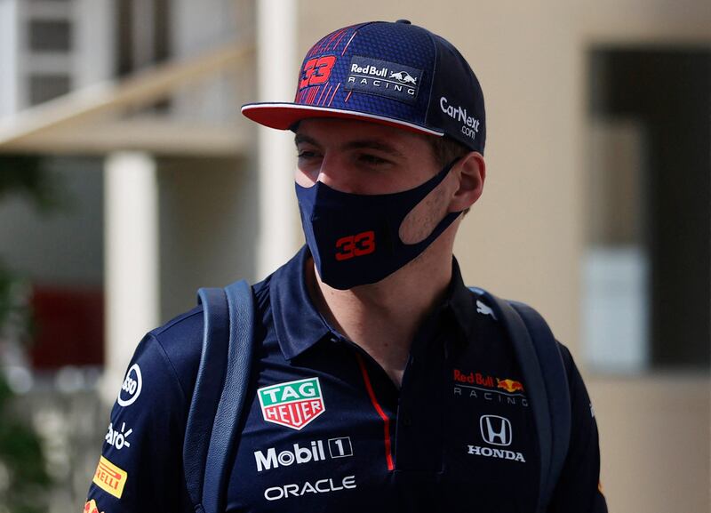Red Bull's Max Verstappen arrives ahead of practice. Reuters
