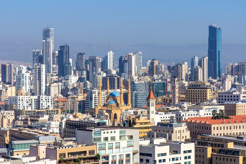 HGWN09 View of downtown Beirut on a sunny day.