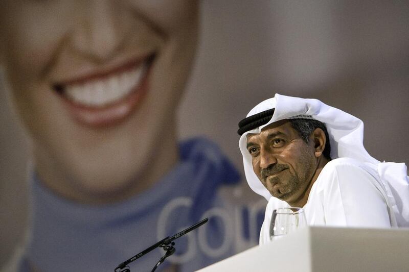 Sheikh Ahmed bin Saeed Al Maktoum, the Emirates chairman, said the partnership with Qantas was good not only for the airline but the airport as well. Jaime Puebla / The National