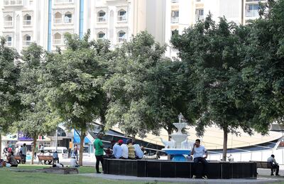DUBAI , UNITED ARAB EMIRATES , OCT 30   – 2017 :- View of the Baniyas Square near the Baniyas Square Metro Station in Deira Dubai. (Pawan Singh / The National) Story by Nick Leech