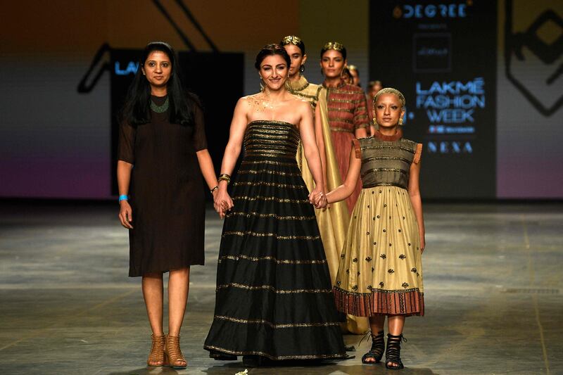 Soha Ali Khan helped showcase designer Megha Jain Madaan's latest collection