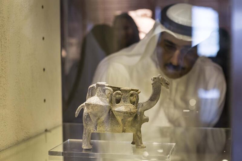 Sharjah Museum is hosting some of the incredible treasures from Petra in the Petra Exhibition: The Wonder of the Desert exhibition. Antonie Robertson / The National