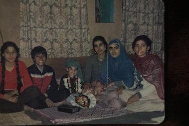 Suhail Akram wearing traditional Kashmiri headgear 'dastaar' on his fourth birthday. Photo: Supplied