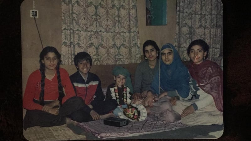 Suhail Akram wearing traditional Kashmiri headgear 'dastaar' on his fourth birthday. Photo: Supplied