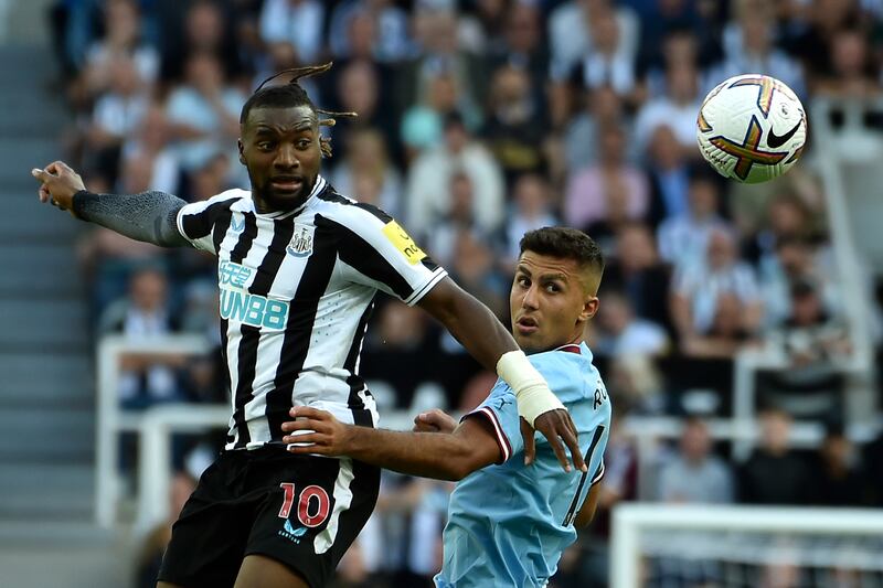 Allan Saint-Maximin - 9, Troubled City’s defence all game and it was his running and quality final pass that created the openings for Newcastle’s first two goals. Then won the free kick for their third.
AP