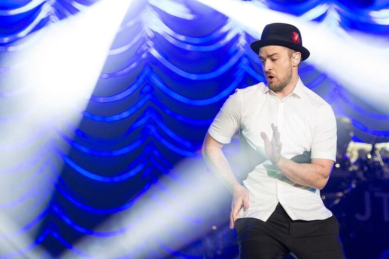 Tickets for Justin Timberlake's Abu Dhabi concert have gone on sale today. Buda Mendes / Getty Images
