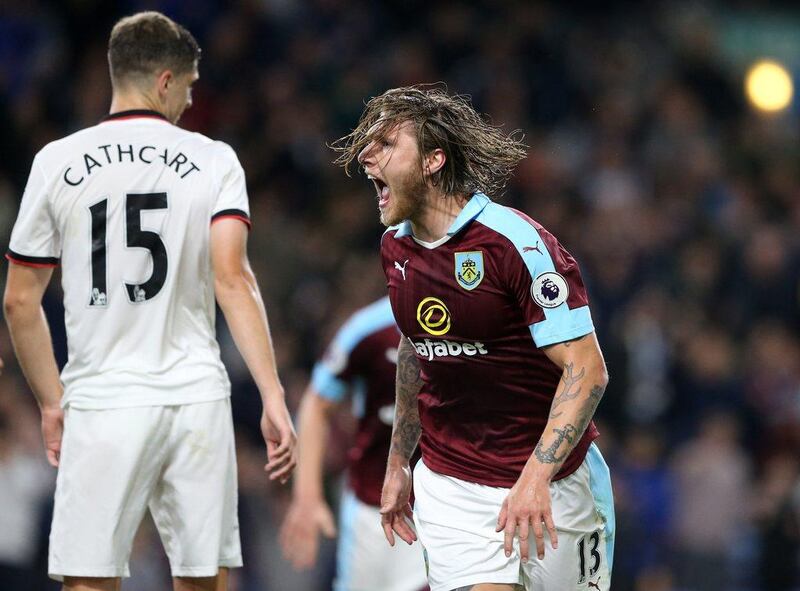 Jeff Hendrick scored his first goal since his summer switch from Derby County to send Burnley on the way to victory. Scott Heppell / Reuters