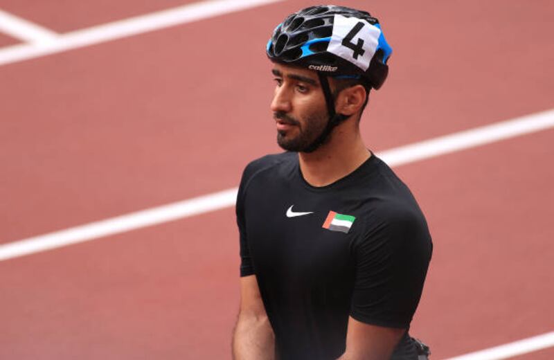 Mohamed Al Hhammadi after his race. Getty