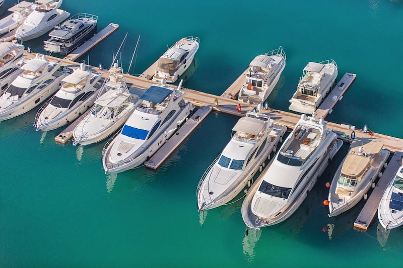 Yachts at Nakheel's Dubai Islands luxury marina. Photo: Nakheel