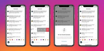 The updates will allow Instagram users to select and pin positive comments to appear at the top of a post's comment thread. Instagram