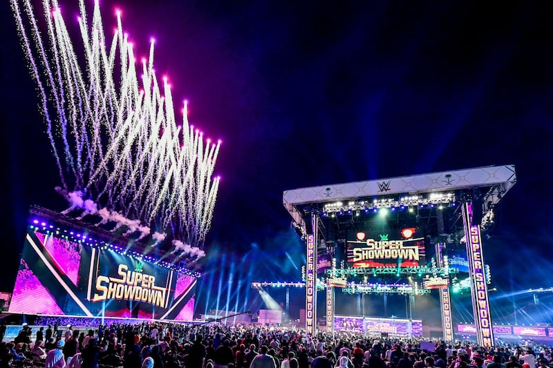 Super ShowDown took place in Riyadh. Courtesy WWE