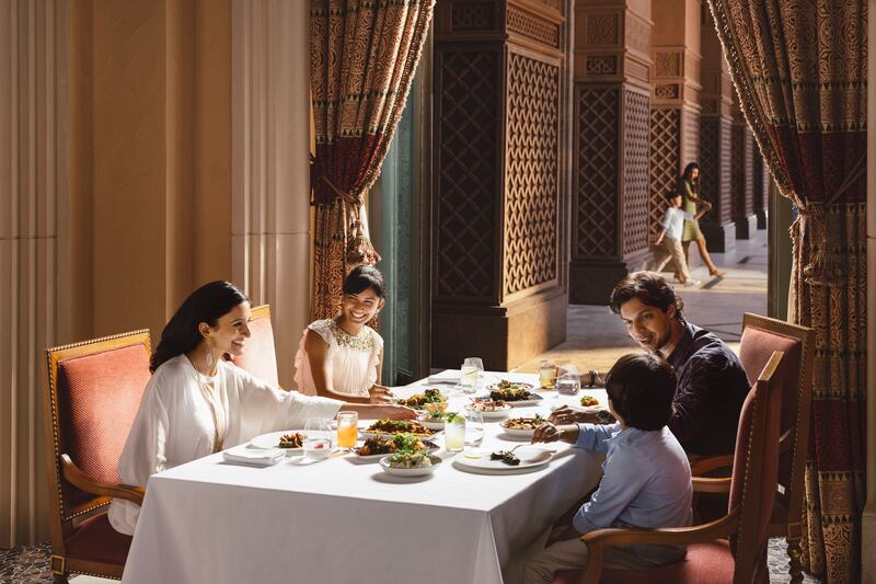 Enjoy dinner at the luxurious Emirates Palace. 