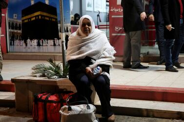 A Palestinian pilgrim leaving for the hajj pilgrimage to the holy city of Makkah. Photo: AP