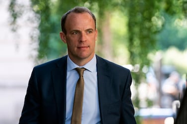 The British Foreign Secretary Dominic Raab said the arrest ‘without grounds or explanation is a flagrant violation of international law’. EPA