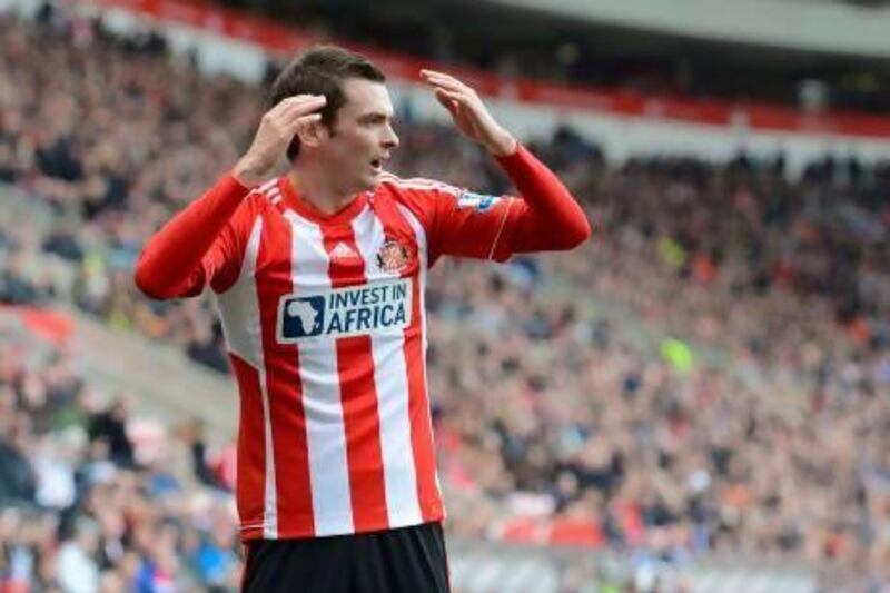 Adam Johnson has so far failed to justify his £12 million (Dh66.6m) price tag since joining from Manchester City last summer. AP Photo
