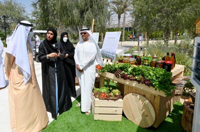 Sheikh Mohammed bin Rashid said the provision of community farming has many health and social benefits. Photo: @HHShkMohed via Twitter