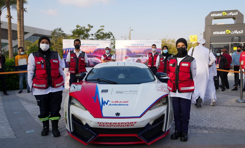 Dubai unveiled the world’s fastest and most expensive ambulance at Expo 2020. All photos: DMO