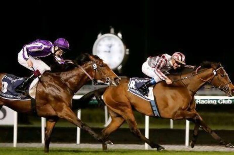 Olivier Peslier rode Cirrus des Aigles to victory in the Dubai Sheema Classic race.