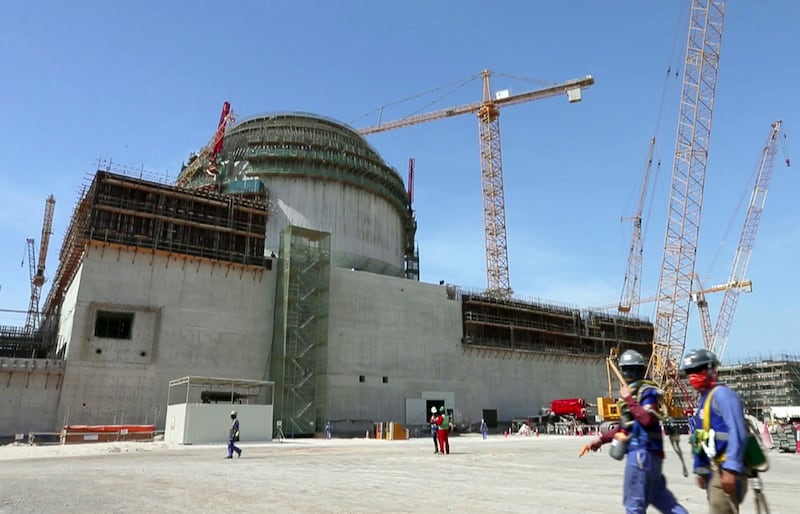 By August 2014, more than 55 per cent of construction at Unit 1 had been completed. Photo: Enec