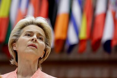 British Prime Minister Boris Johnson and European Commission President Ursula von der Leyen (pictured) will have a video conference Saturday to discuss a post-Brexit trade deal. AFP