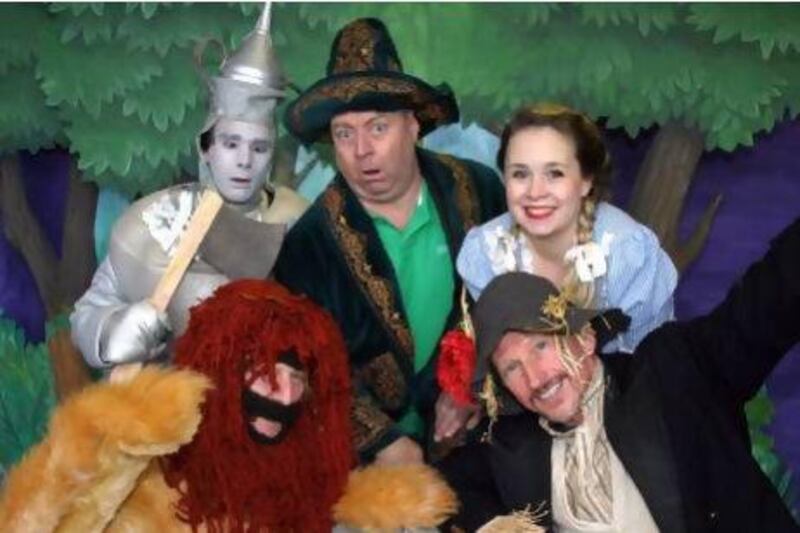 The cast of The Wizard of Oz. Courtesy H2 Productions