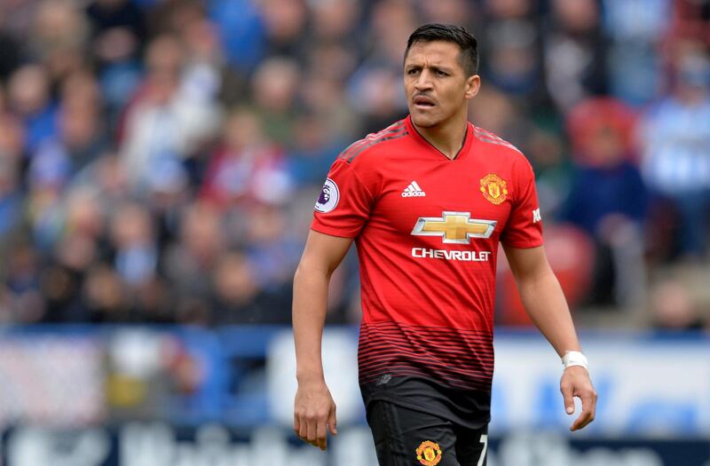 FILE PHOTO: Soccer Football - Premier League - Huddersfield Town v Manchester United - John Smith's Stadium, Huddersfield, Britain - May 5, 2019  Manchester United's Alexis Sanchez         REUTERS/Peter Powell  EDITORIAL USE ONLY. No use with unauthorized audio, video, data, fixture lists, club/league logos or "live" services. Online in-match use limited to 75 images, no video emulation. No use in betting, games or single club/league/player publications.  Please contact your account representative for further details/File Photo