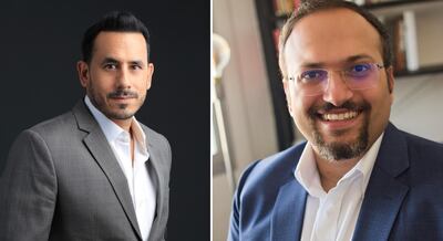 Sharif El Badawi (L) and Hasan Haider, managing partners at venture capital firm 500 Startups' MENA arm, have completed more than 200 transactions together. Courtesy +VC