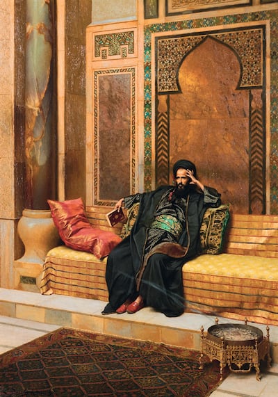 An expression ripe for a meme: Ludwig Deutsch's The Scholar,1901, which is estimated to fetch £500,000-700,000 in the second of Sotheby's Najd Collection sales.